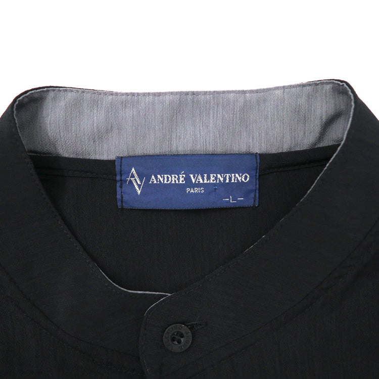 ANDRE VALENTINO スタンドカラー プルオーバーシャツ 90s
