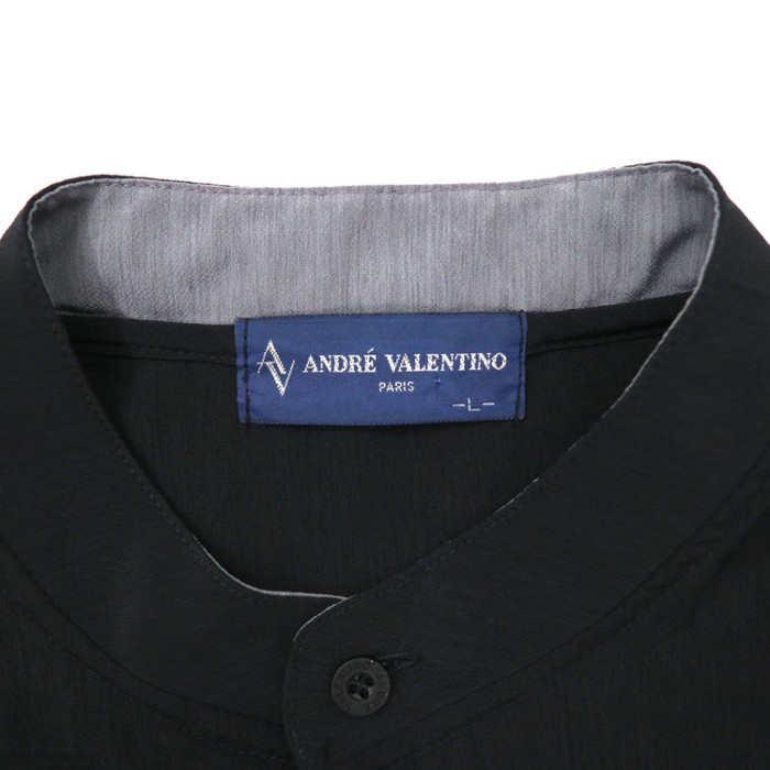 ANDRE VALENTINO スタンドカラー プルオーバーシャツ 90s | Vintage.City ヴィンテージ 古着