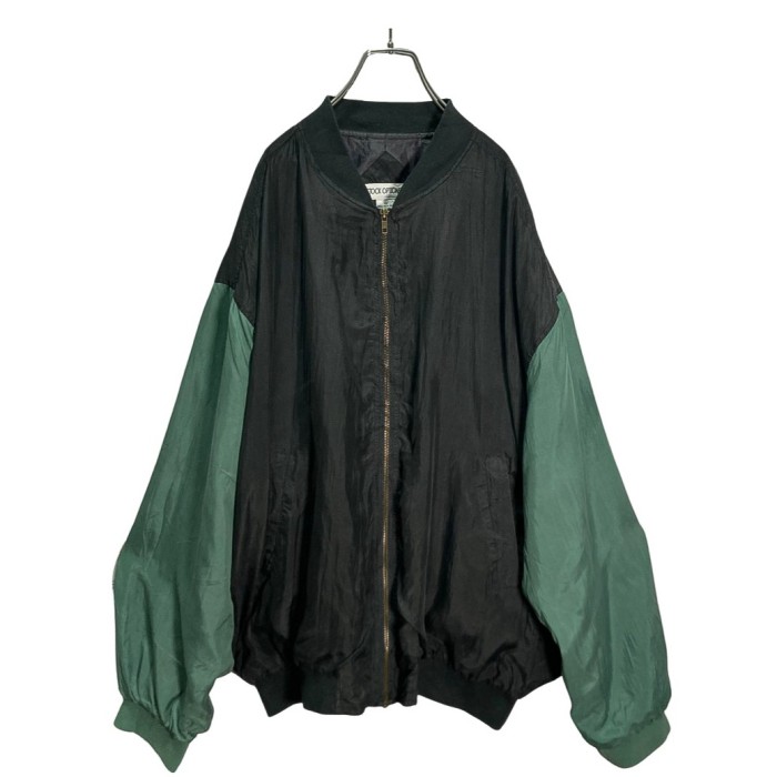 80-90s Bi-color design silk jacket | Vintage.City ヴィンテージ 古着