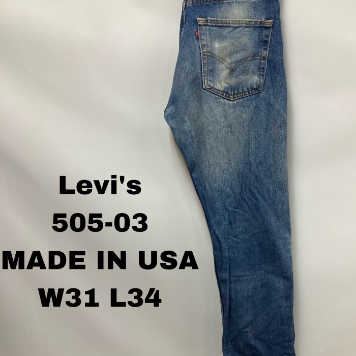Levi's 505 米国製ブルーデニムパンツW31 L34
