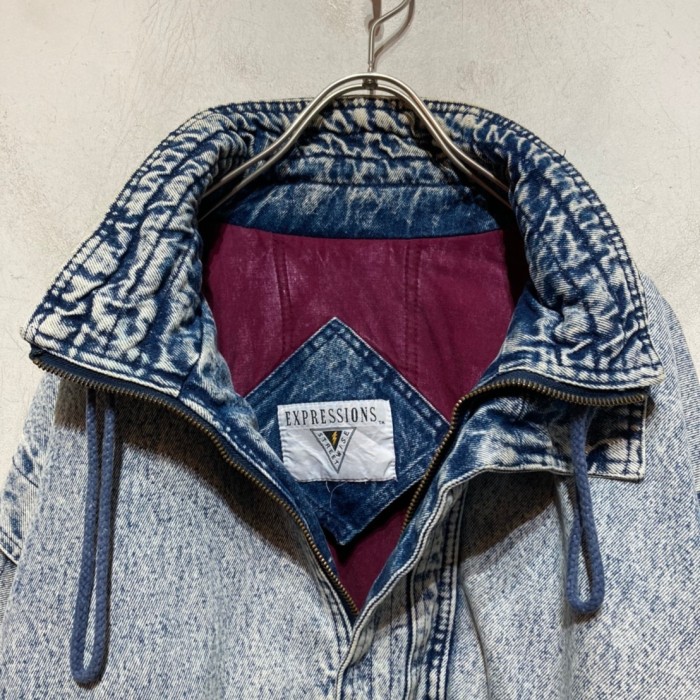 “EXPRESSIONS” Chemical Wash Denim Jacket | Vintage.City ヴィンテージ 古着