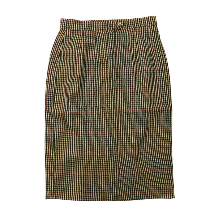 DAKS スカート 10 ブラウン チェック ウール オールド イギリス製 | Vintage.City ヴィンテージ 古着