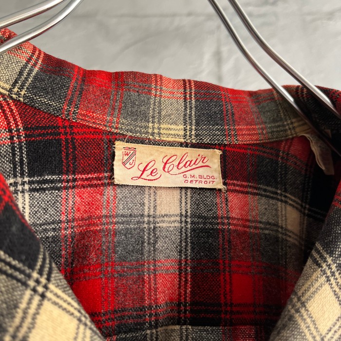 50s virginwool ombrecheck shirt | Vintage.City ヴィンテージ 古着
