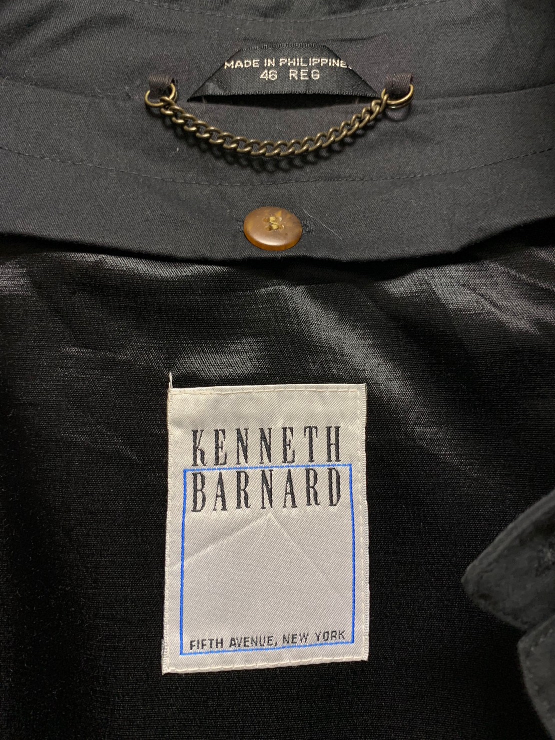90’s “KENNETH BARNARD” Stand Collar Coat