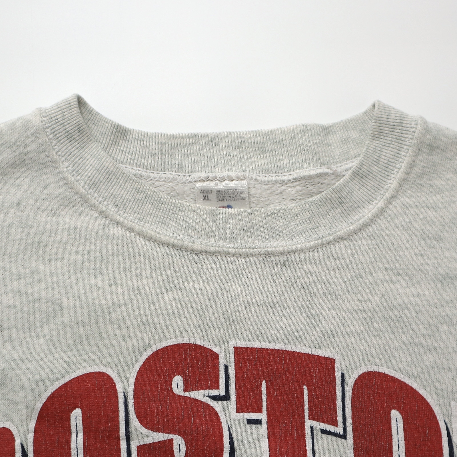 90s MLBボストンレッドソックス プリントスウェット グレー RED SOX | Vintage.City