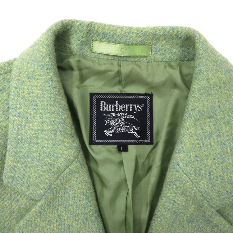 BURBERRYS ツイードジャケット 11 グリーン ウール オールド 日本製