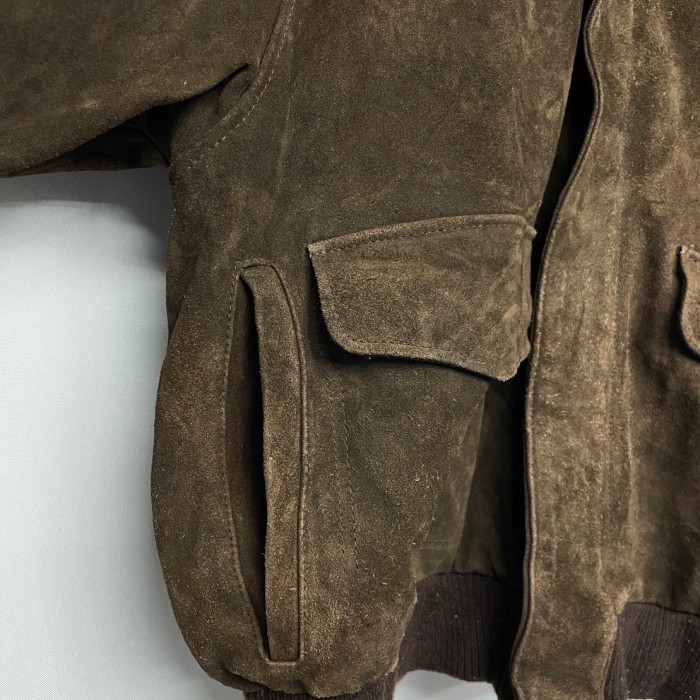 “BRANDON THOMAS” A-2 Type Suede Jacket | Vintage.City ヴィンテージ 古着