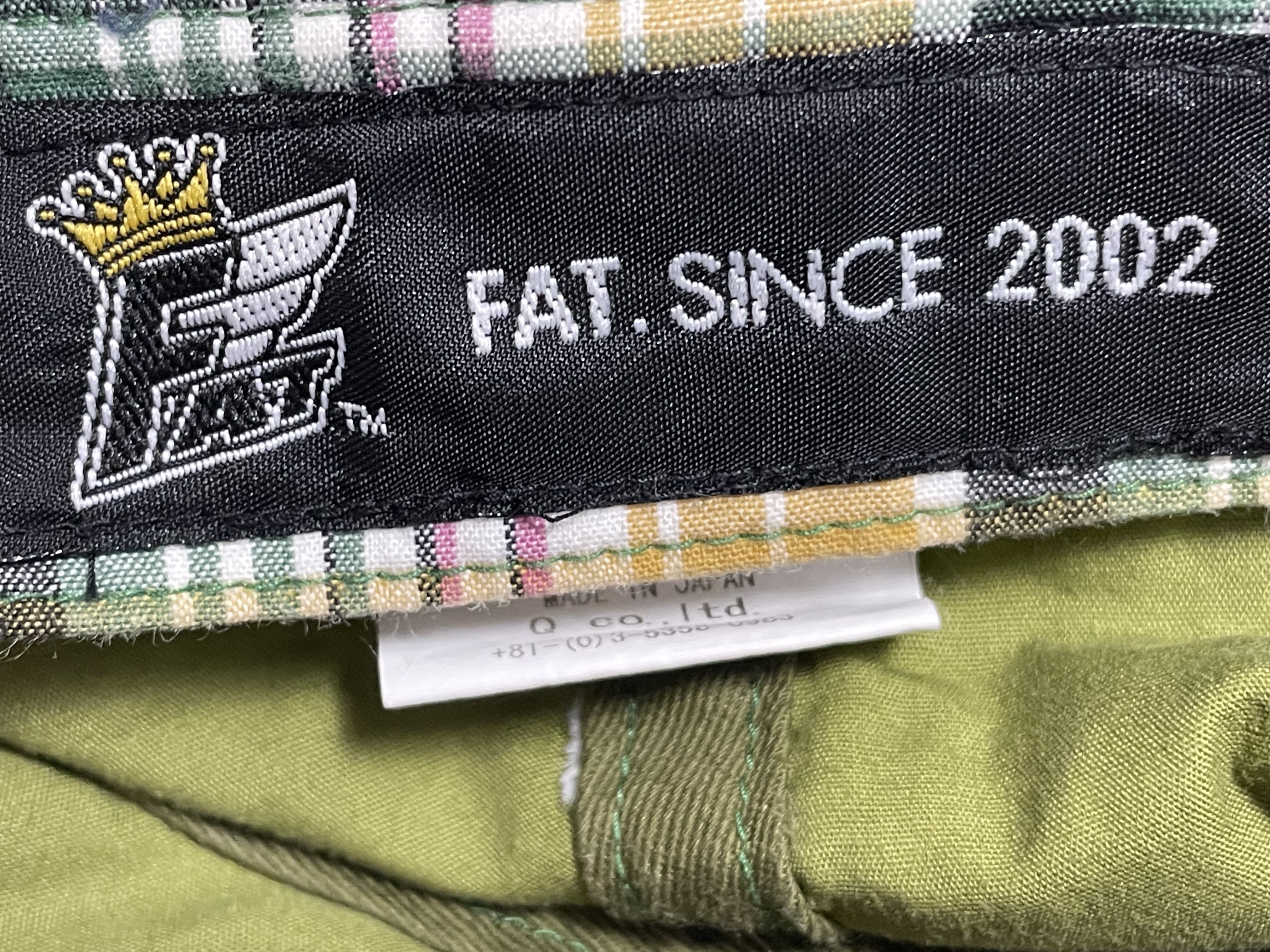 MADE IN JAPAN製 FAT チェック柄キャップ マルチカラー Fサイズ