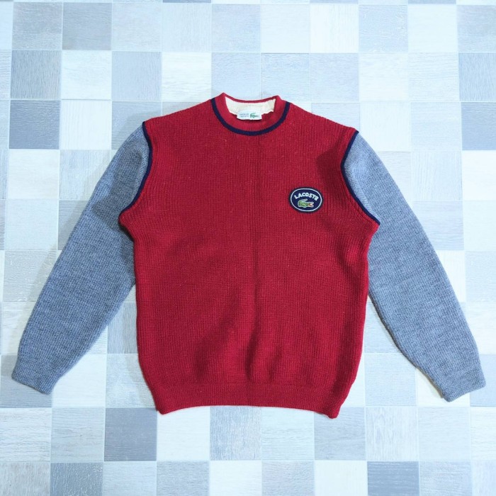 80-90's CHEMISE LACOSTE バイカラー ニット セーター | Vintage.City