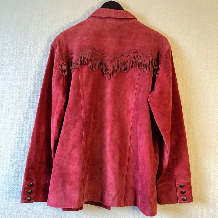 Vintage smoky red leather jacket | Vintage.City ヴィンテージ 古着