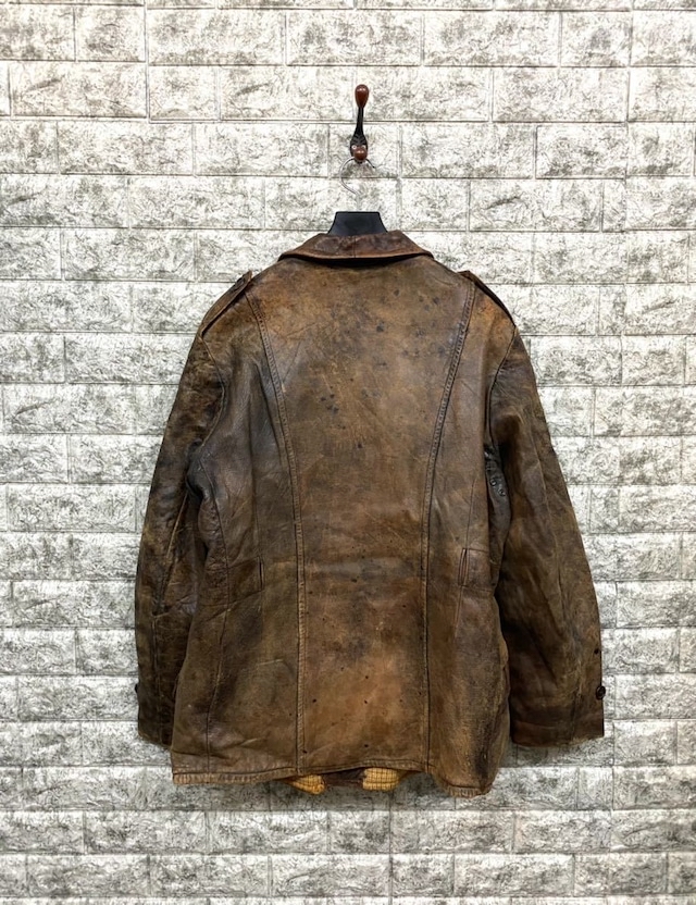 雰囲気抜群 40s Sweaden Leather Coat