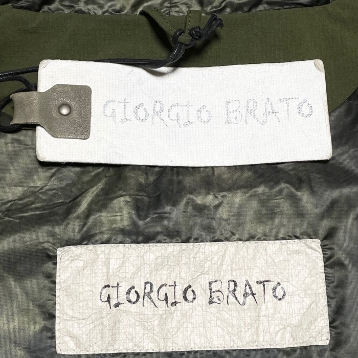 GIORGIO BRATO レザーミリタリージャケット カーキ 48サイズ | Vintage.City ヴィンテージ 古着