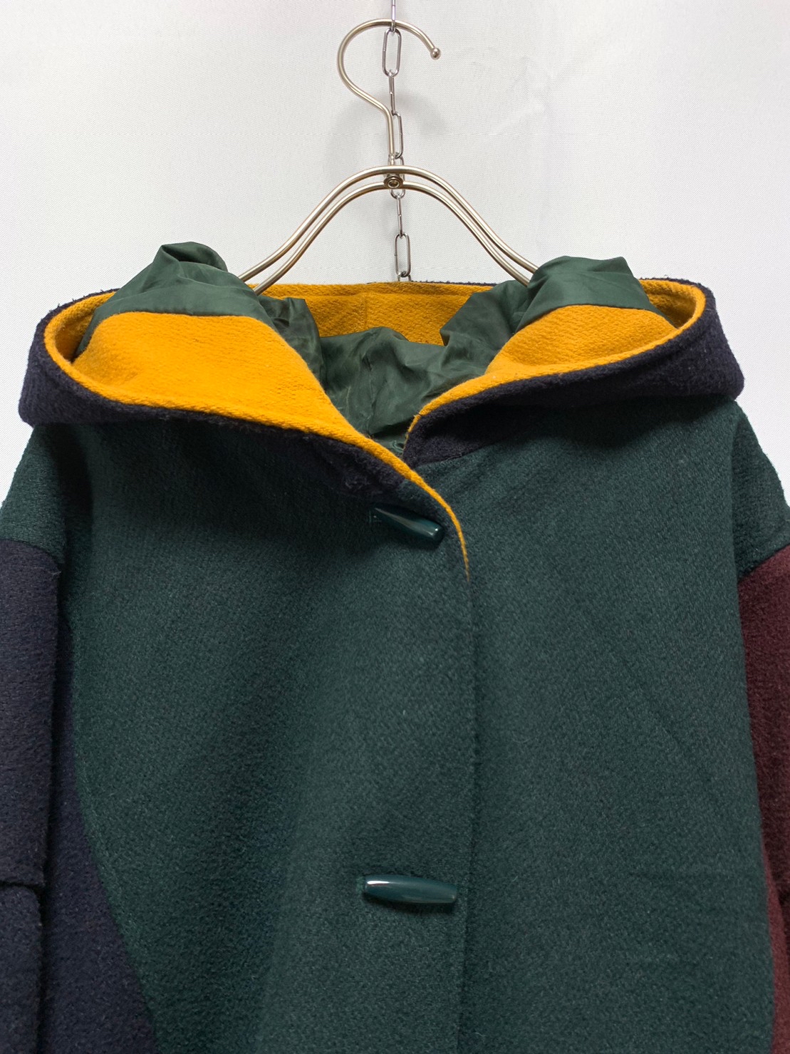 90s “LESLIE FAY” Switching Melton Hoodie