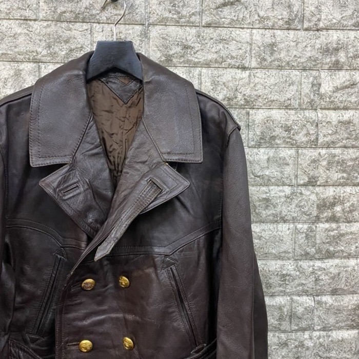 Euro Leather Vintage レザー トレンチ カーコート | Vintage.City ヴィンテージ 古着