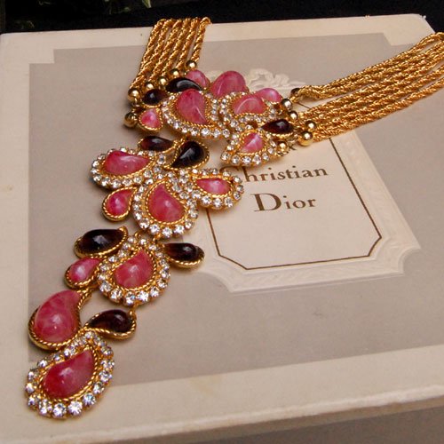 Christian Dior ペイズリーネックレス