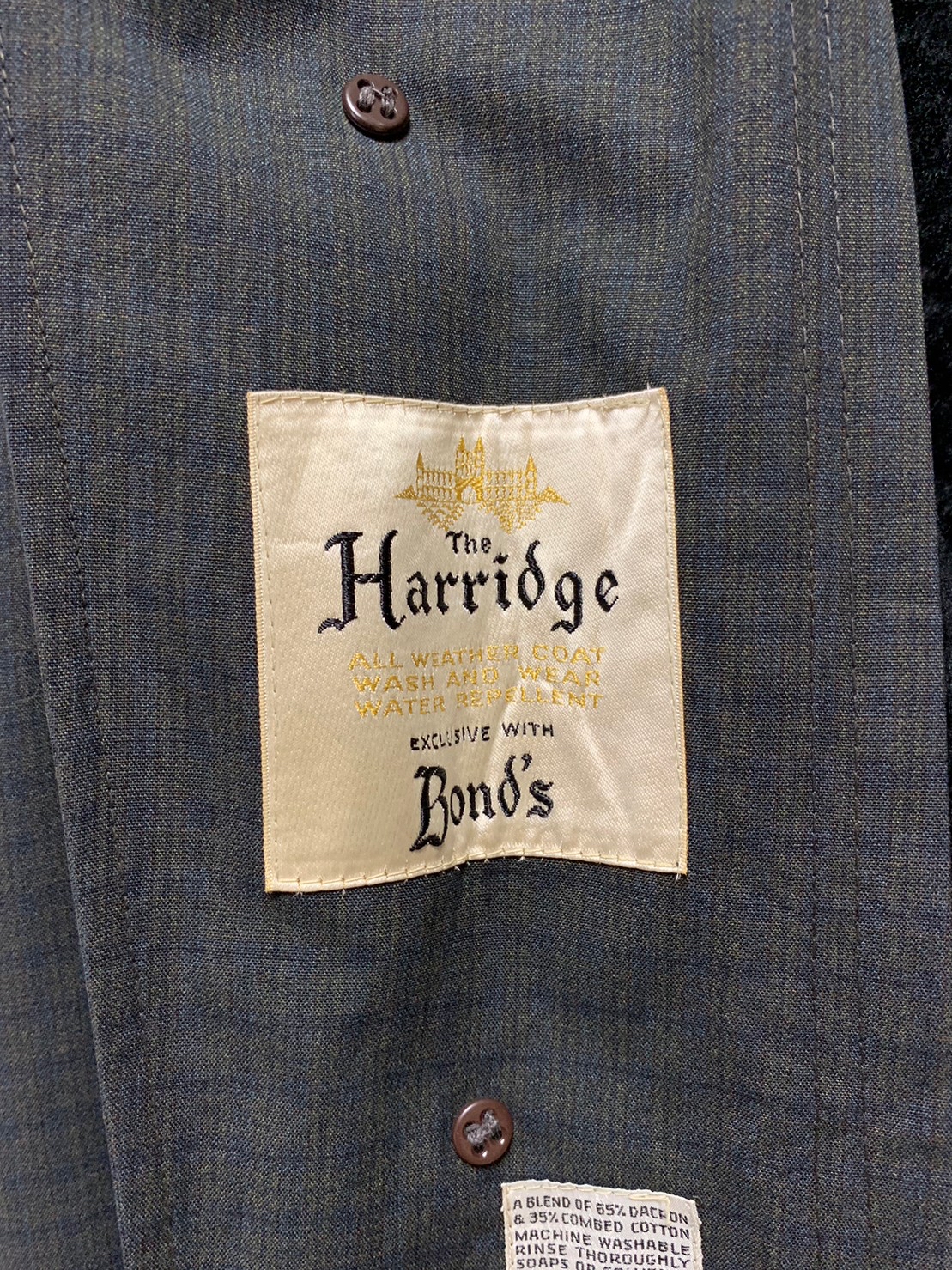 50’s-60’s “Harridge” Balmacaan Coat