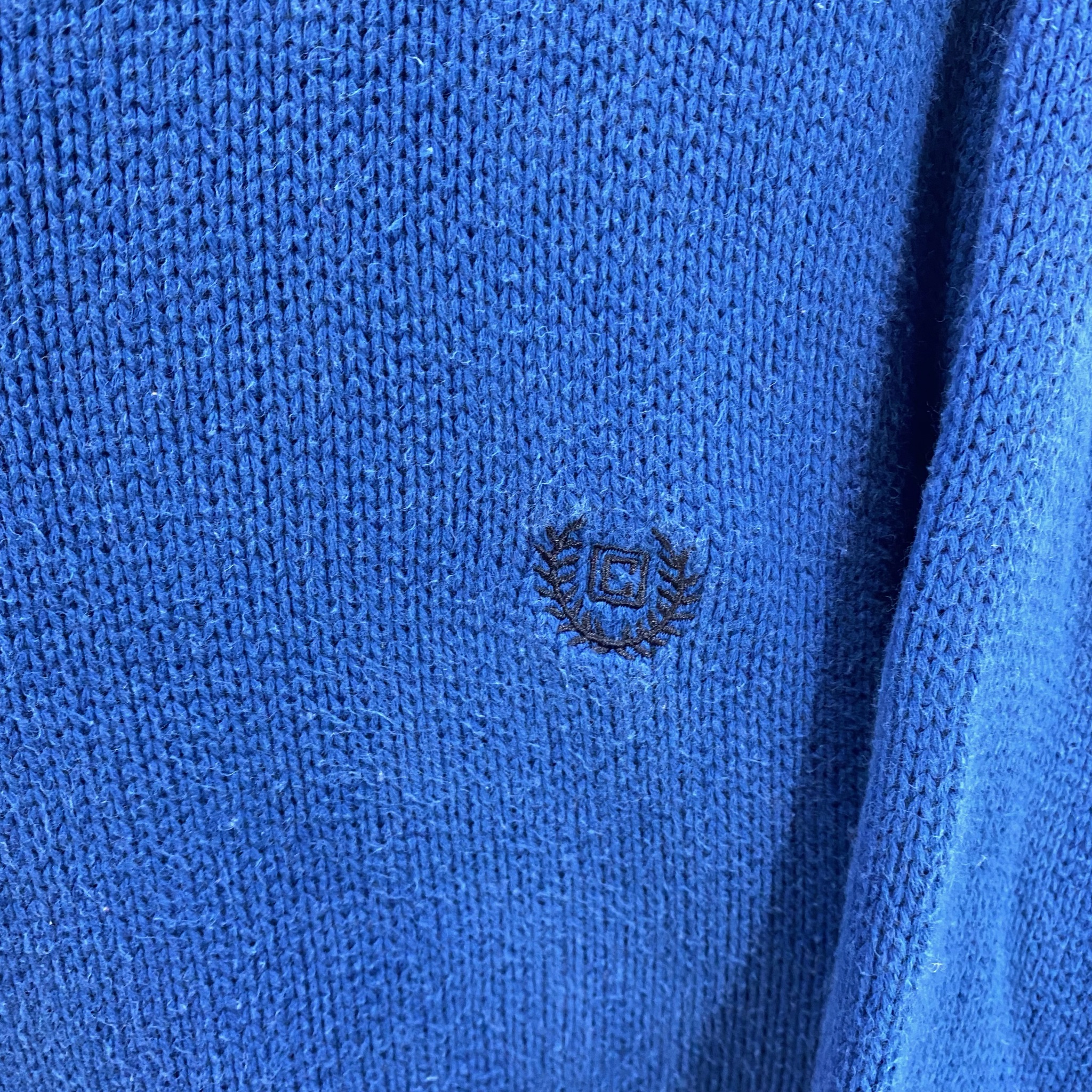 Chaps 90's ハーフジップセーター　オーバーサイズ　ワンポイントロゴ