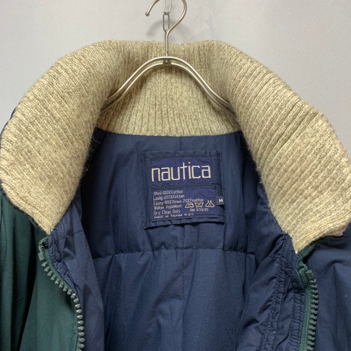 90’s “NAUTICA” Down Jacket [Elbow Patch] | Vintage.City ヴィンテージ 古着
