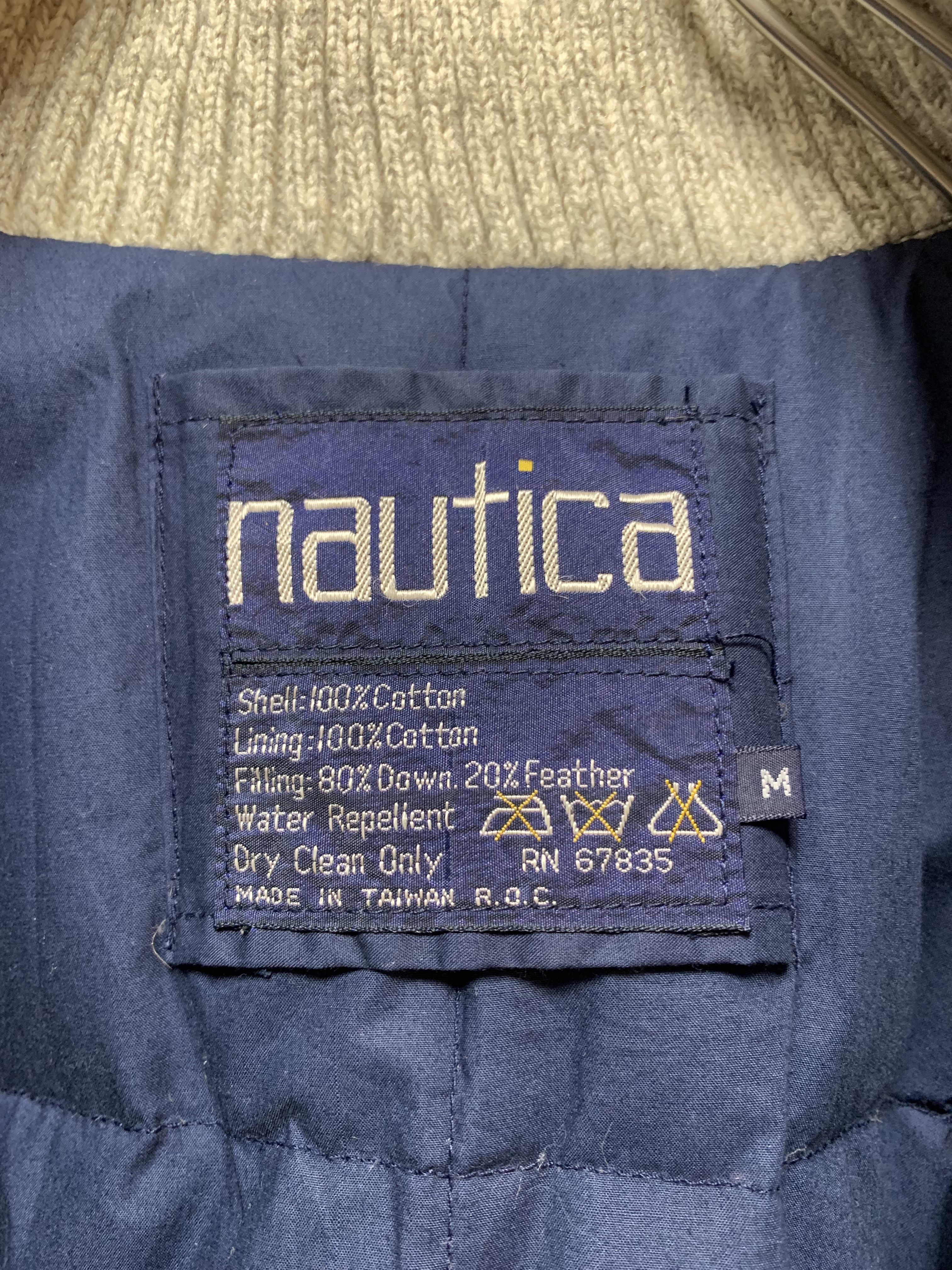90’s “NAUTICA” Down Jacket [Elbow Patch]