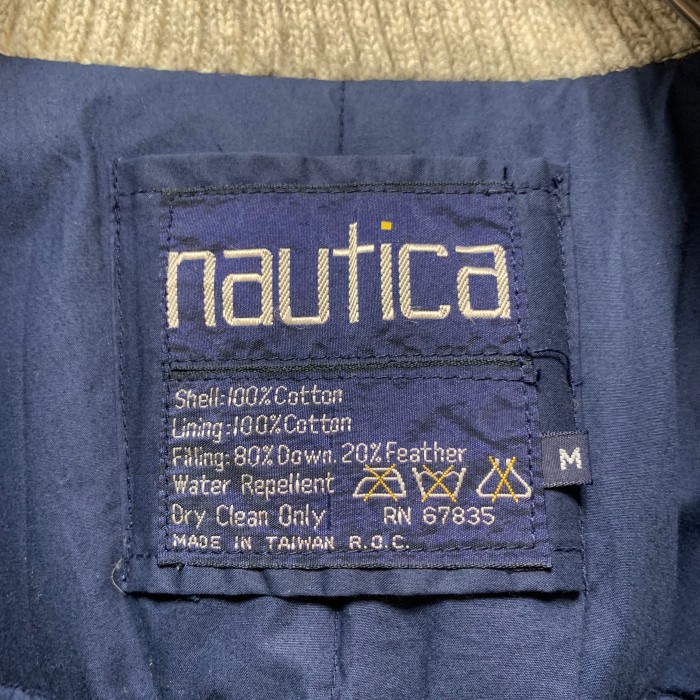 90’s “NAUTICA” Down Jacket [Elbow Patch] | Vintage.City ヴィンテージ 古着
