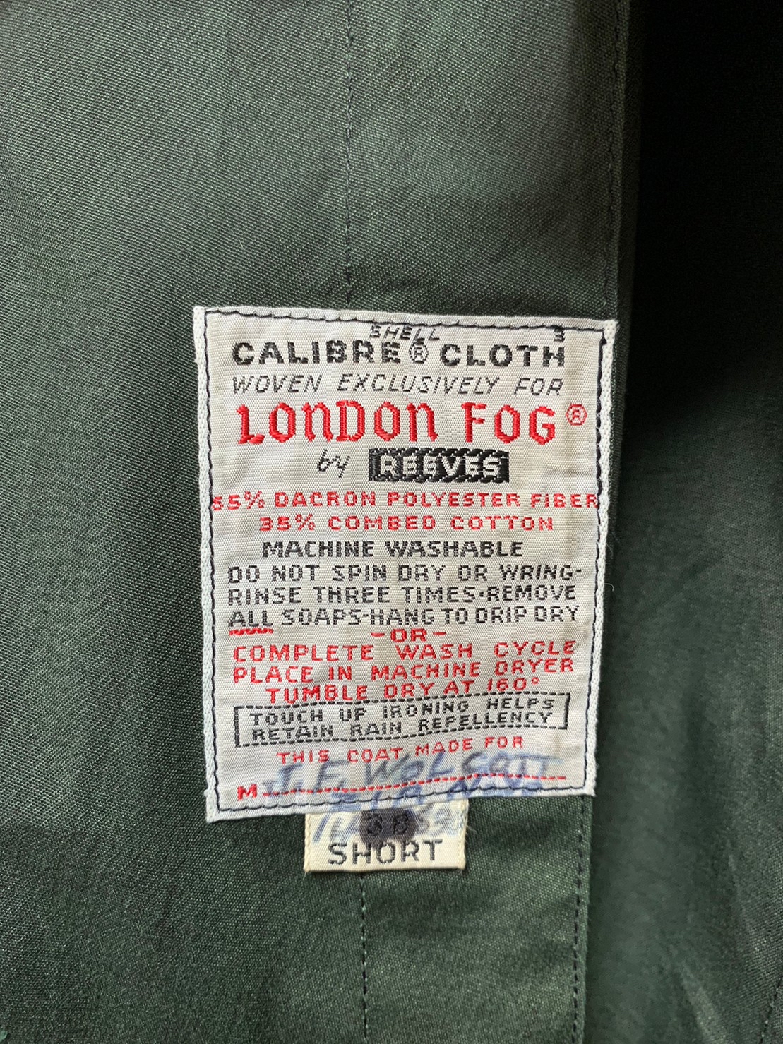 60’s-70’s “LONDON FOG” Balmacaan Coat