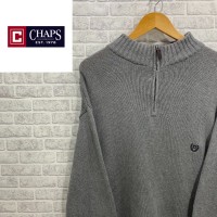 【SALE】Chaps  90's  ハーフジップセーター　オーバーサイズ　ワンポイントロゴ | Vintage.City 古着屋、古着コーデ情報を発信