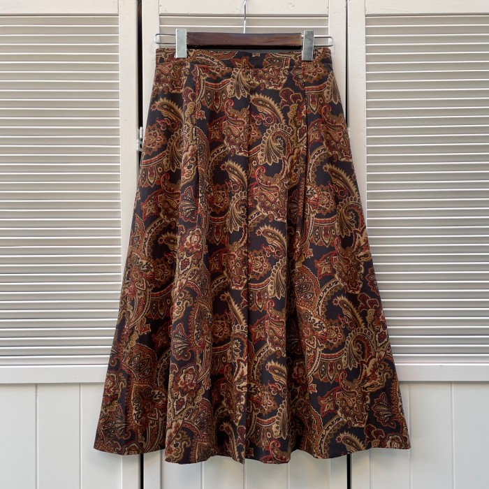 warm colors paisley skirt | Vintage.City ヴィンテージ 古着