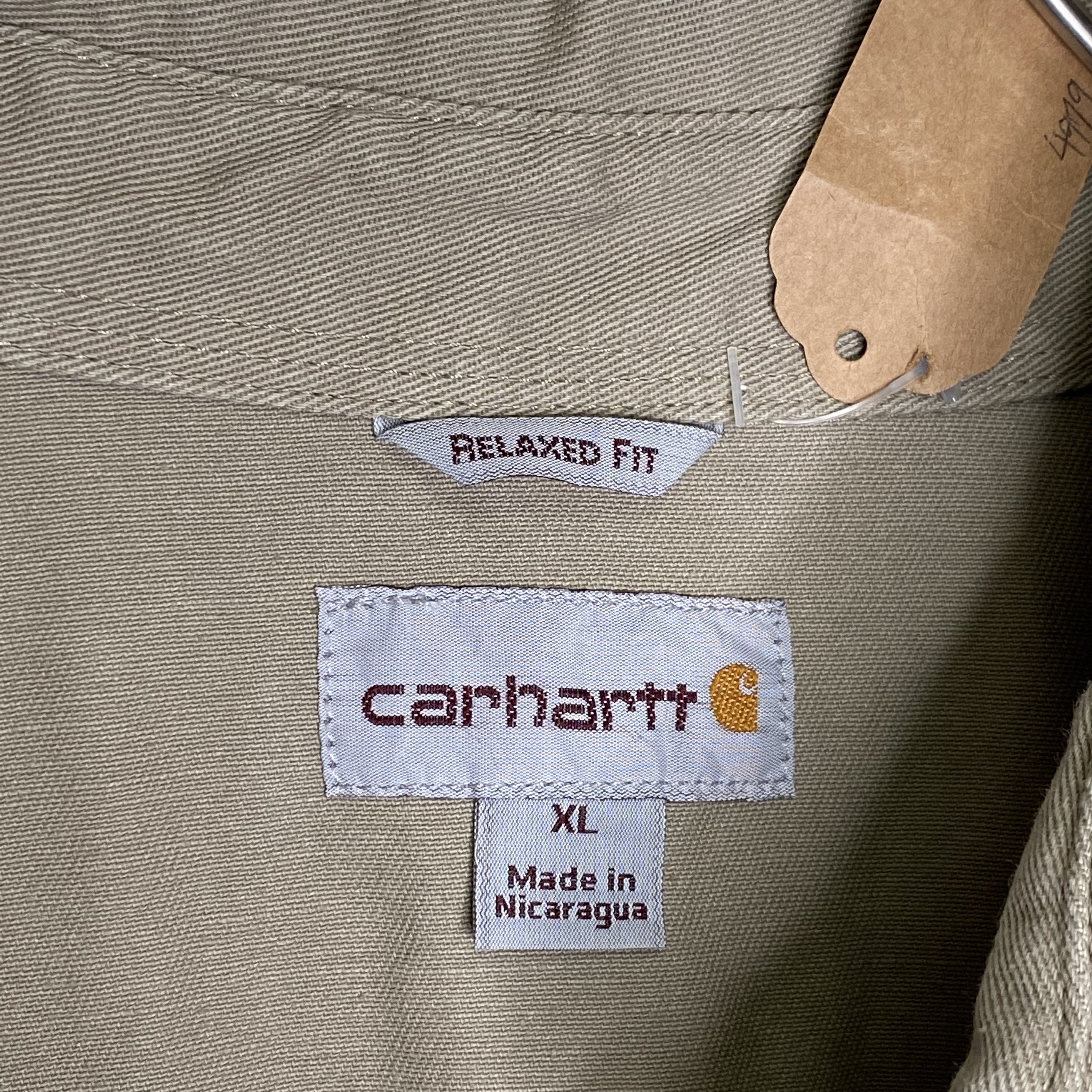 Carhartt   ウエスタンシャツ　XL   ブランドタグ