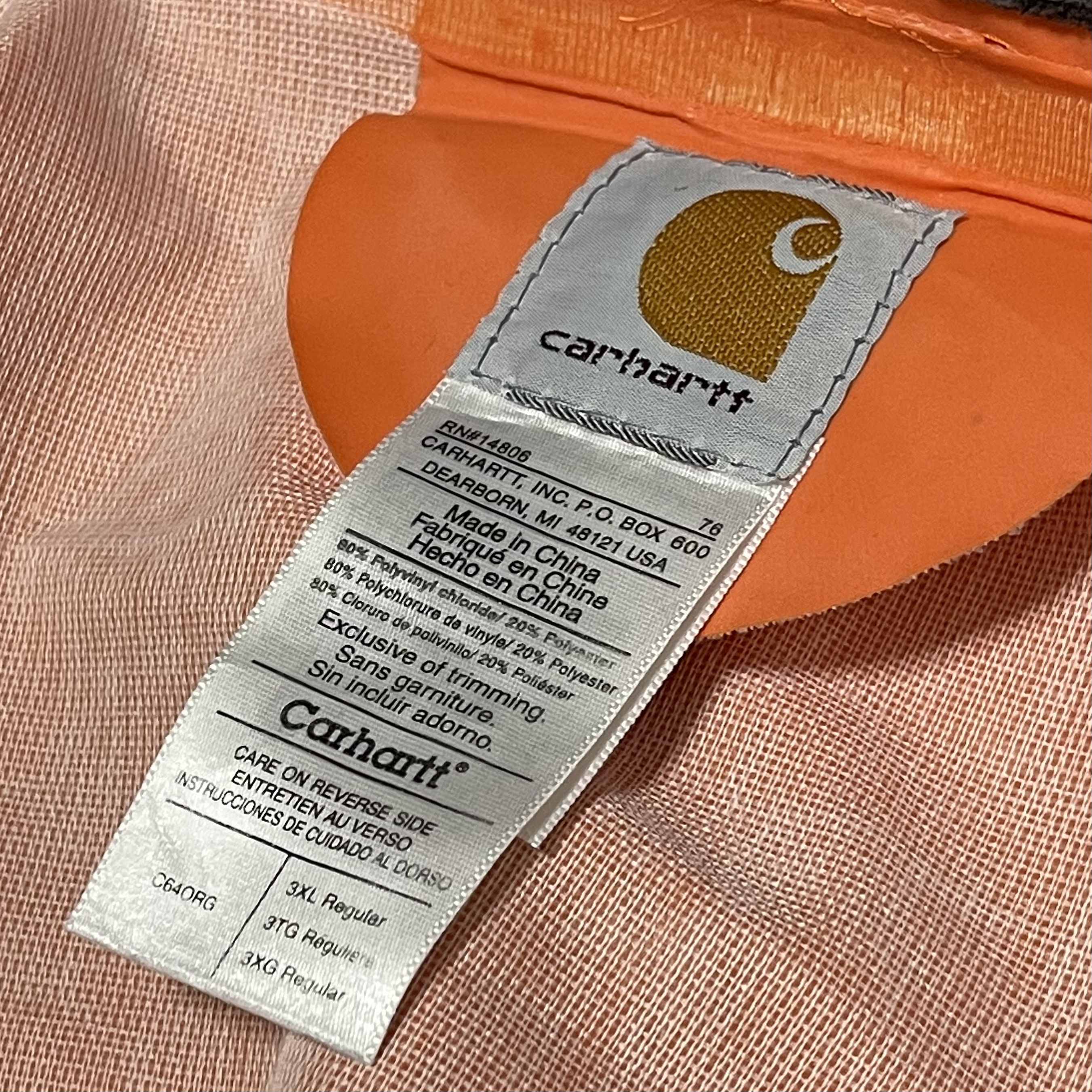 00’s Carhartt Coating Jacket