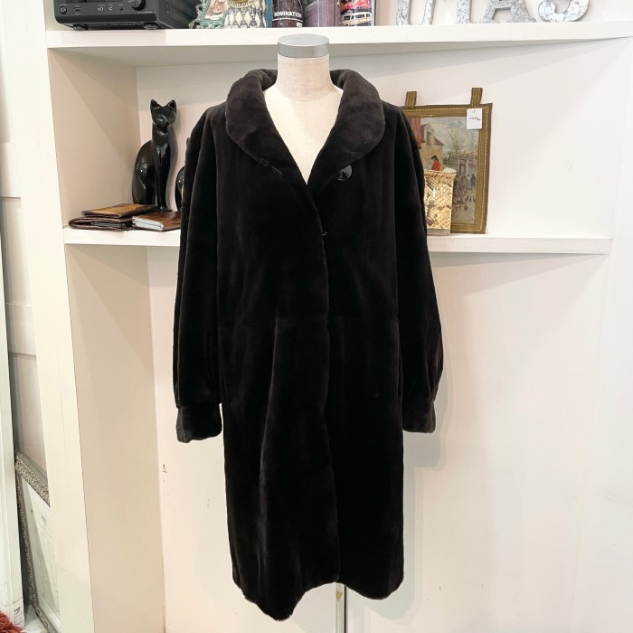 Rabbit fur/coat/black/ラビットファー/コート/ブラック | Vintage.City ヴィンテージ 古着