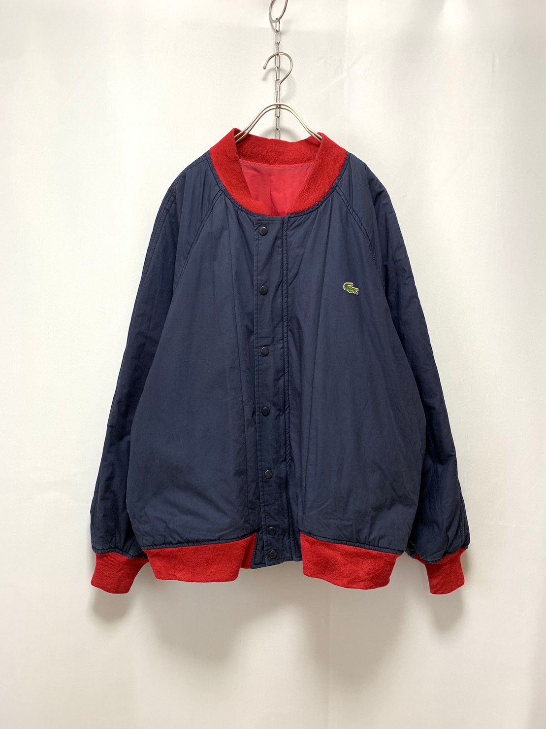 90’s “LACOSTE” Padded Reversible Jacket