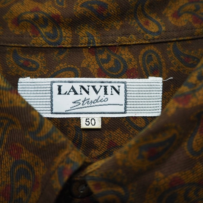 【LANVAN】長袖デザインシャツ | Vintage.City ヴィンテージ 古着