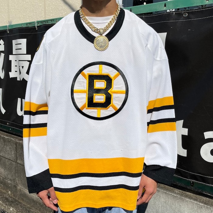 NHL ボストンブルーインズ ゲームシャツ ホッケーシャツ ワッペンロゴ