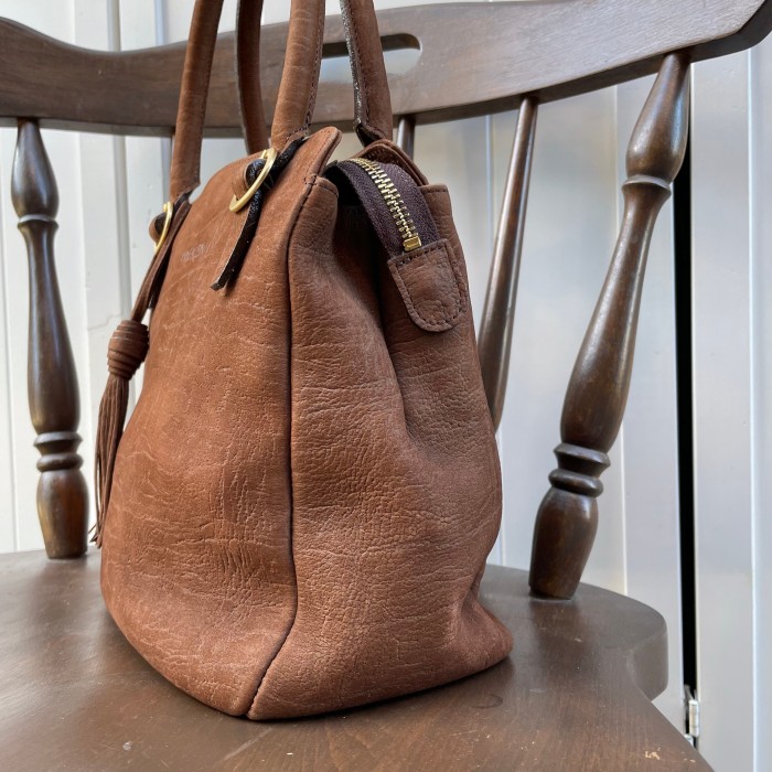 suede leather tassel handbag | Vintage.City 古着屋、古着コーデ情報を発信