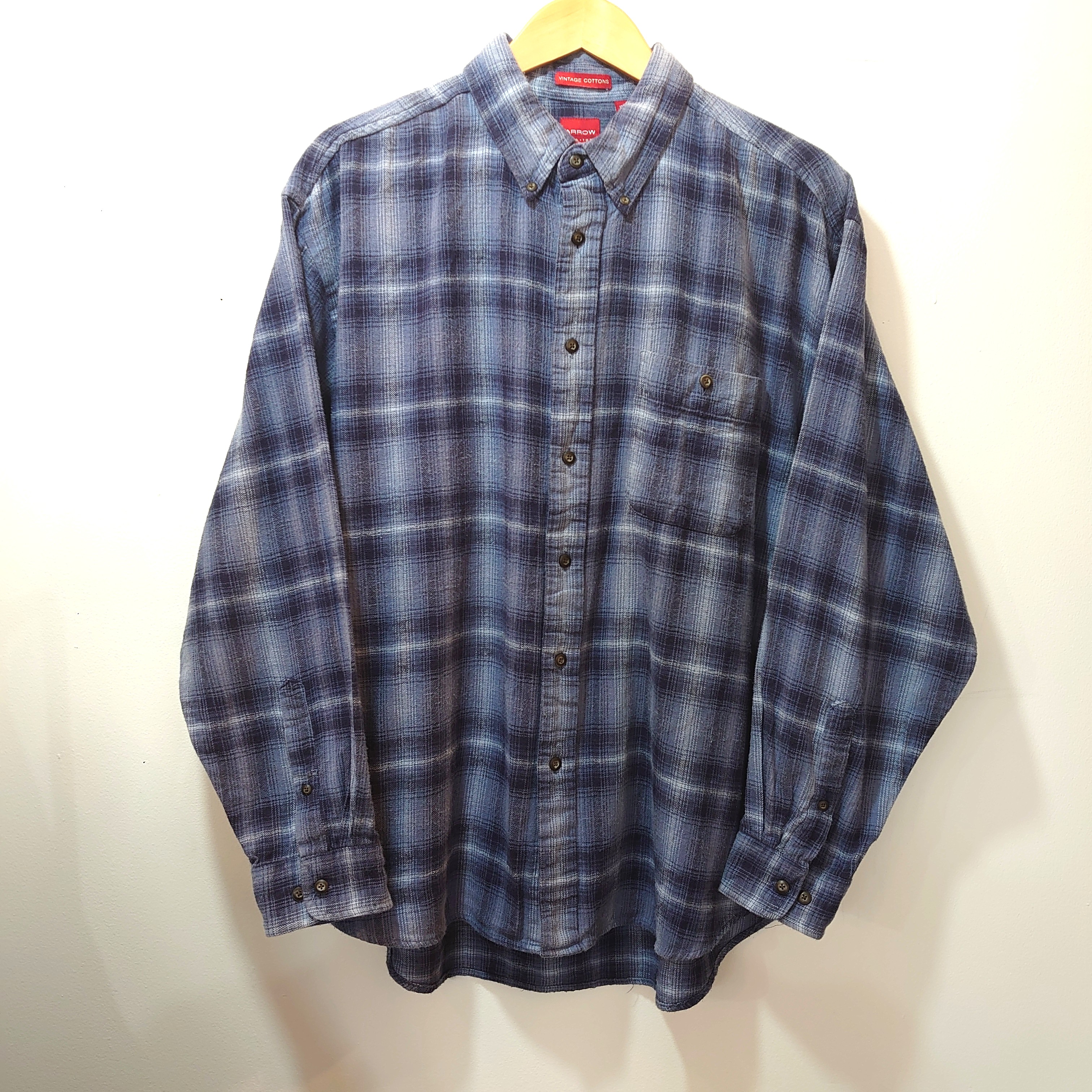 ARROW shadowcheck flannel BD shirt