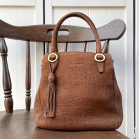 suede leather tassel handbag | Vintage.City ヴィンテージ 古着