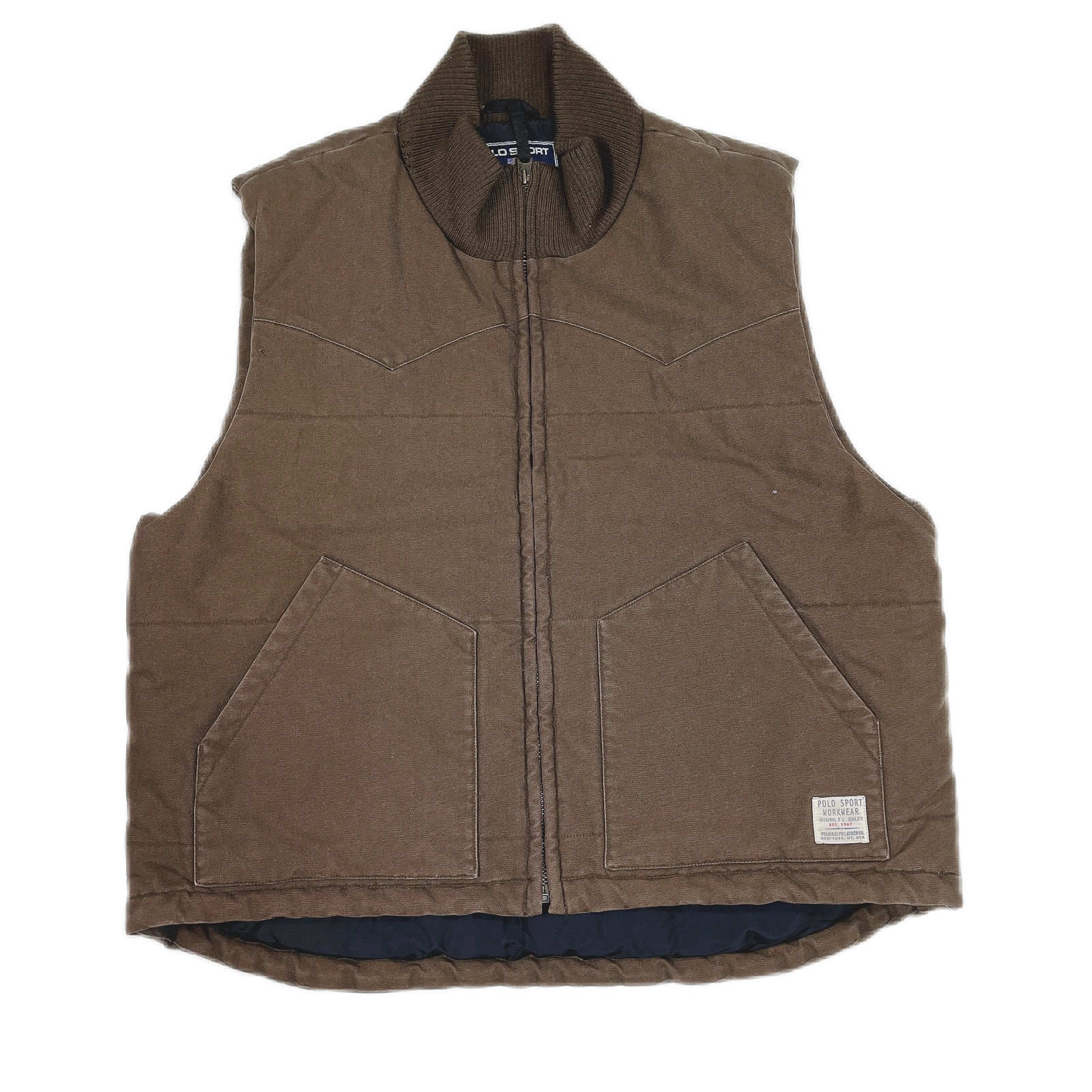 Lsize Polo sports vest brown