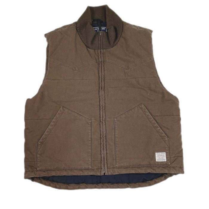 Lsize Polo sports vest brown | Vintage.City ヴィンテージ 古着