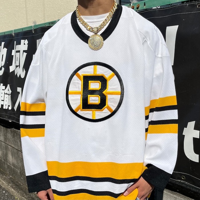 NHL ボストンブルーインズ ゲームシャツ ホッケーシャツ ワッペンロゴ M | Vintage.City 古着屋、古着コーデ情報を発信