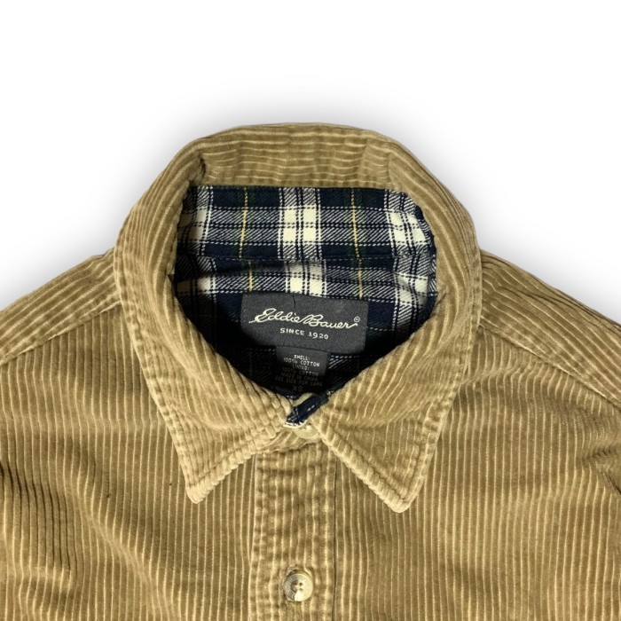 Eddie Bauer エディーバウアー コーデュロイシャツジャケット チェック | Vintage.City 古着屋、古着コーデ情報を発信