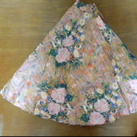 Vintage 絵画の様なフラワープリント サーキュラースカート | Vintage.City 古着屋、古着コーデ情報を発信