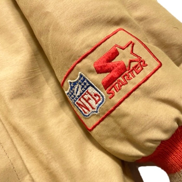 90s NFL 49ERS STARTER STADIUM JACKET | Vintage.City 古着屋、古着コーデ情報を発信