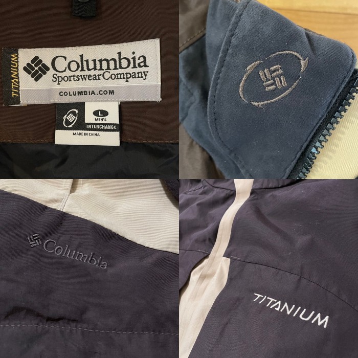 Columbia】TITANIUM マウンテンパーカー 刺繍ロゴ L US古着 | Vintage.City