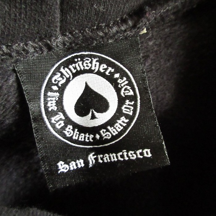THRASHER スラッシャー ハーフ フレームロゴ スウェット パーカー 黒 | Vintage.City 古着屋、古着コーデ情報を発信