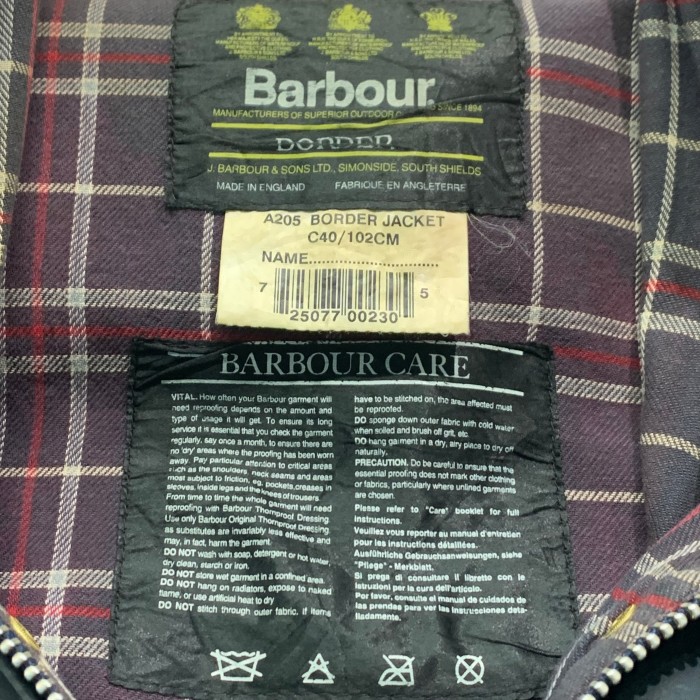 90’s~Babour Border Jacket | Vintage.City 古着屋、古着コーデ情報を発信