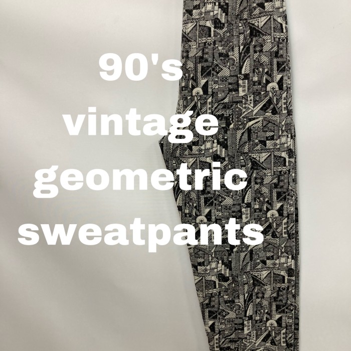 90’s geometric sweatpants | Vintage.City Vintage Shops, Vintage Fashion Trends