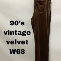 90’sデット新品　ベルベットパンツ　w63 | Vintage.City ヴィンテージ 古着