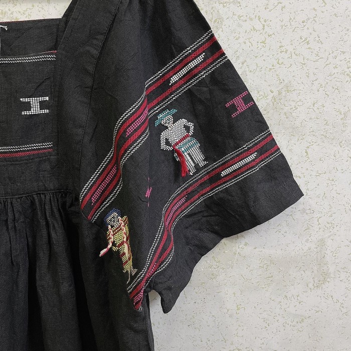 グアテマラ刺繍ワンピース(black)/2315 | Vintage.City 古着屋、古着コーデ情報を発信
