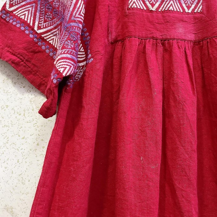 グアテマラ刺繍ワンピース(red)/2316 | Vintage.City 빈티지숍, 빈티지 코디 정보