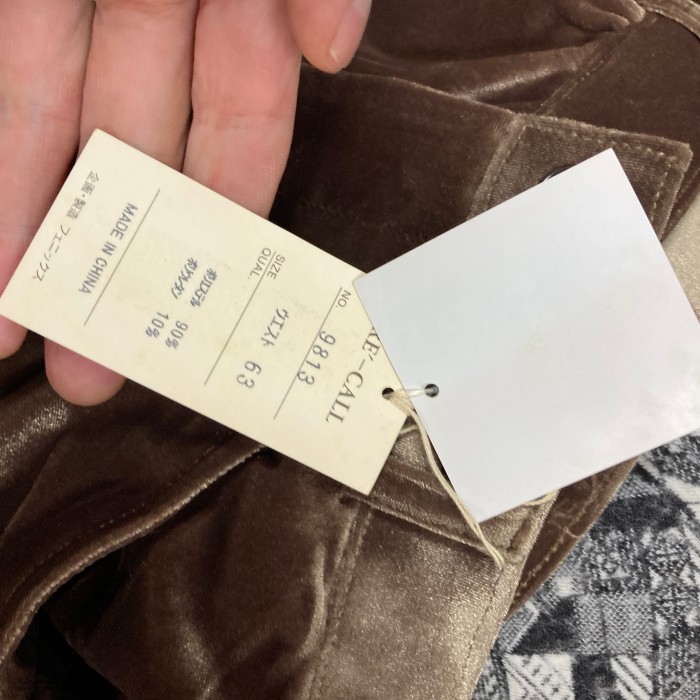 90’sデット新品　ベルベットパンツ　w63 | Vintage.City 古着屋、古着コーデ情報を発信